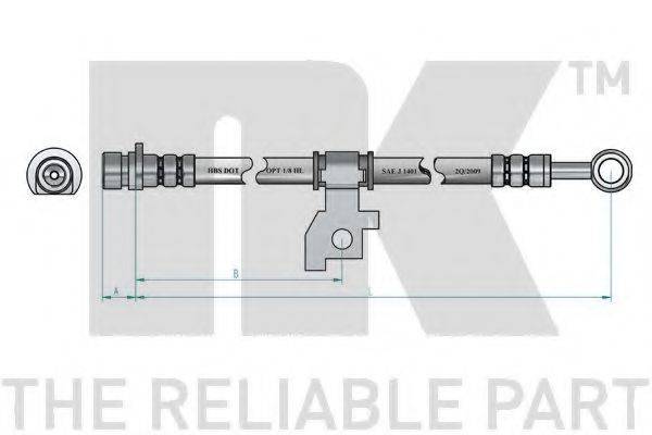 NK 852611 Гальмівний шланг