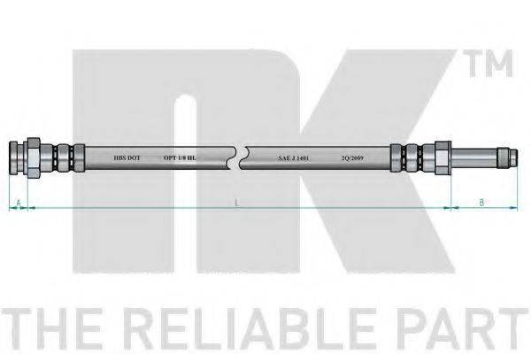 NK 854309 Гальмівний шланг