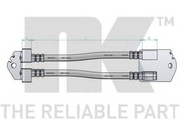 NK 8525130 Гальмівний шланг
