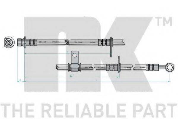 NK 852655 Гальмівний шланг