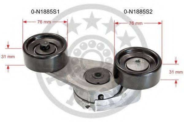 OPTIMAL 0N1885 Натягувач ременя, клинового зубча