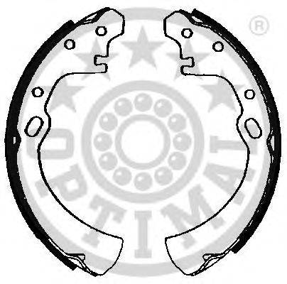 OPTIMAL BB6490 Комплект гальмівних колодок