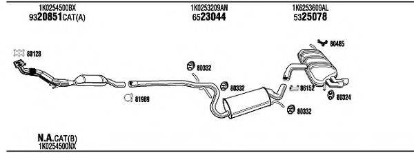 WALKER AD23066 Система випуску ОГ