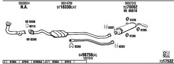 WALKER CI15034 Система випуску ОГ