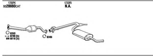 WALKER CIH16663B Система випуску ОГ