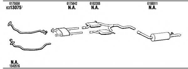 WALKER FO60352 Система випуску ОГ