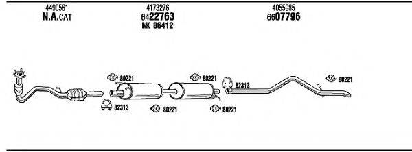 WALKER FO80176B Система випуску ОГ