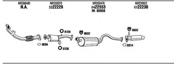 WALKER MI65540A Система випуску ОГ