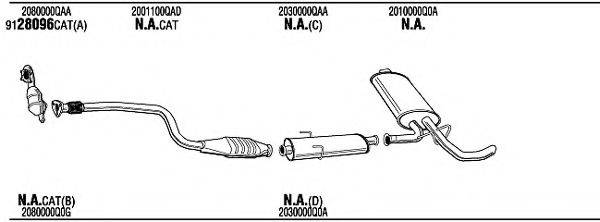 WALKER NIH16950B Система випуску ОГ