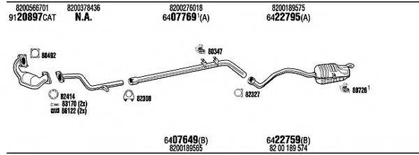 WALKER REH16919B Система випуску ОГ