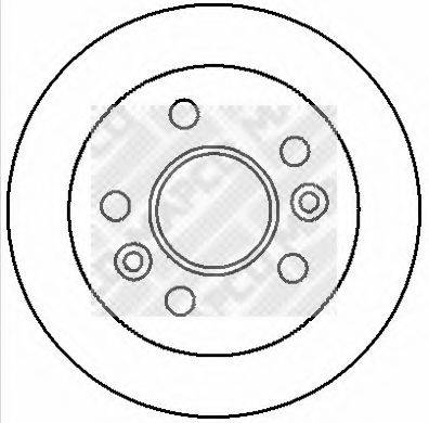 MAPCO 25100 гальмівний диск