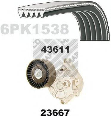 MAPCO 23611 Полікліновий ремінний комплект