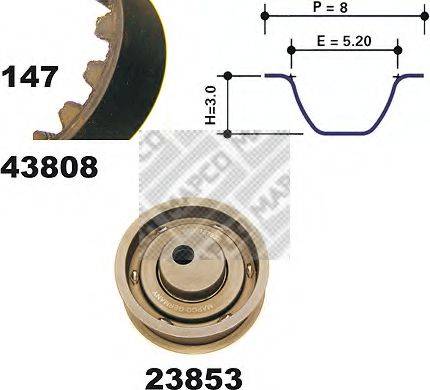 MAPCO 23808 Комплект ременя ГРМ