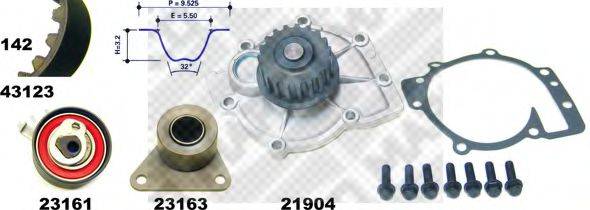 MAPCO 41123 Водяний насос + комплект зубчастого ременя