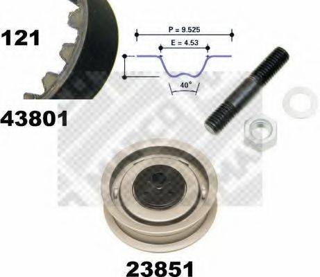 MAPCO 23801 Комплект ременя ГРМ