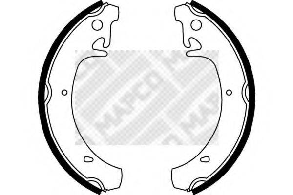 MAPCO 8021 Комплект гальмівних колодок