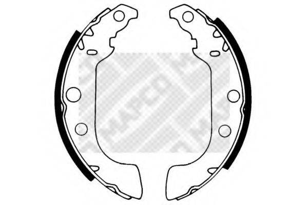 MAPCO 8321 Комплект гальмівних колодок
