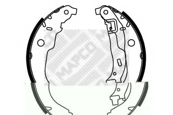MAPCO 8325 Комплект гальмівних колодок