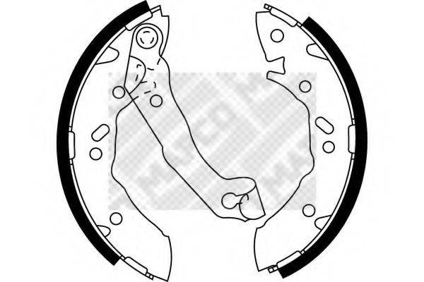 MAPCO 8552 Комплект гальмівних колодок