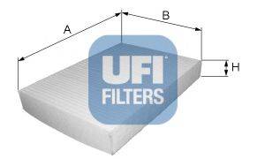 UFI 5311500 Фільтр, повітря у внутрішньому просторі