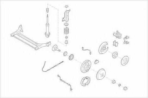 BOGE AUDI80AVRB001 Рульове управління; Підвіска колеса