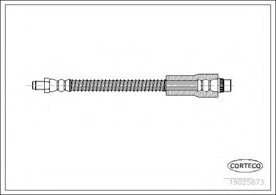 CORTECO 19025873 Гальмівний шланг