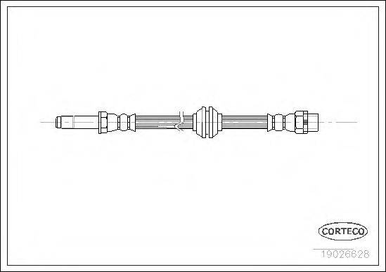 CORTECO 19026628 Гальмівний шланг