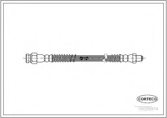 CORTECO 19025914 Гальмівний шланг