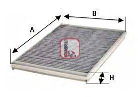 SOFIMA S4161CA Фільтр, повітря у внутрішньому просторі