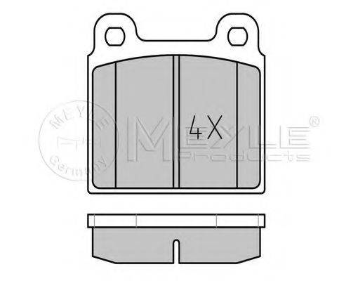 MEYLE 0252001118 Комплект гальмівних колодок, дискове гальмо