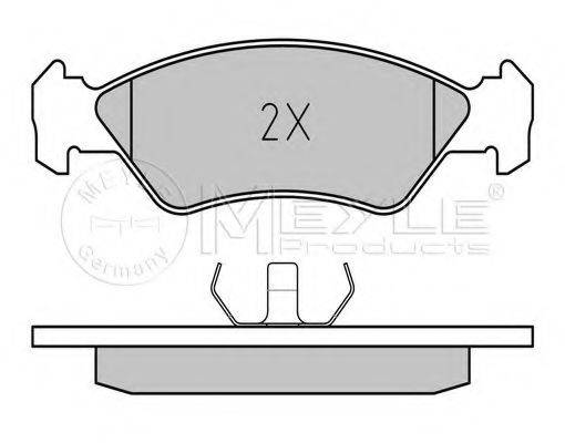 MEYLE 0252120217 Комплект гальмівних колодок, дискове гальмо