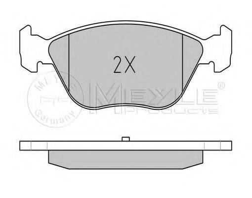 MEYLE 0252163619W Комплект гальмівних колодок, дискове гальмо