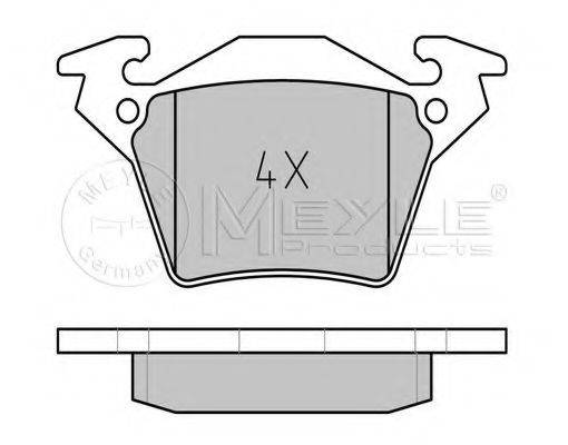 MEYLE 0252302017 Комплект гальмівних колодок, дискове гальмо