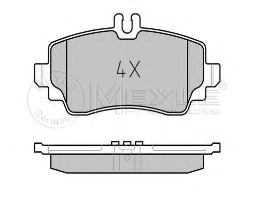 MEYLE 0252307016 Комплект гальмівних колодок, дискове гальмо
