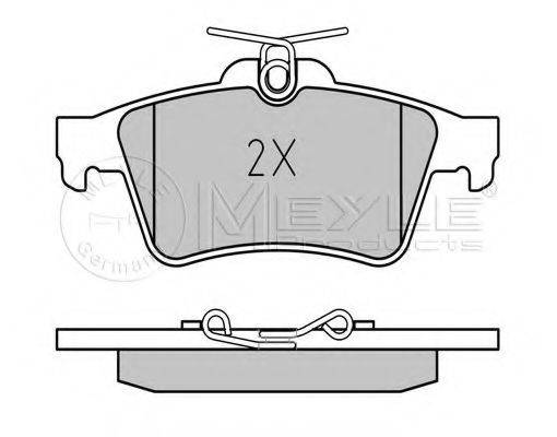 MEYLE 0252413716 Комплект гальмівних колодок, дискове гальмо