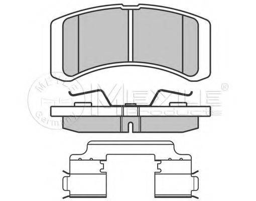 MEYLE 0252422914W Комплект гальмівних колодок, дискове гальмо