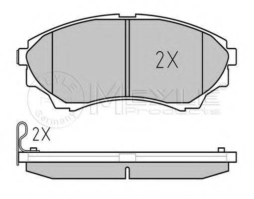 MEYLE 0252435316W Комплект гальмівних колодок, дискове гальмо