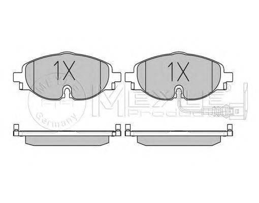 MEYLE 0252568320 Комплект гальмівних колодок, дискове гальмо