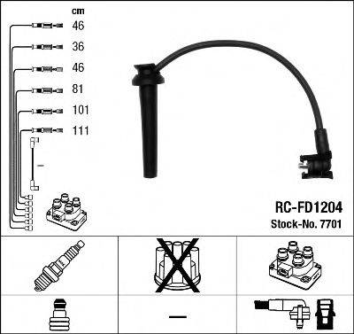 NGK 7701 Комплект дротів запалювання