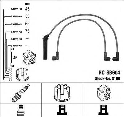 NGK 8190 Комплект дротів запалювання