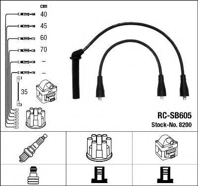 NGK 8200 Комплект дротів запалювання