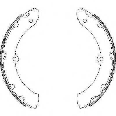 ROADHOUSE 431400 Комплект гальмівних колодок