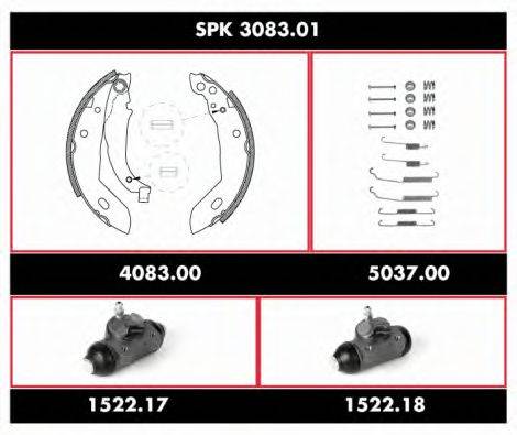 ROADHOUSE SPK308301 Комплект гальм, барабанний гальмівний механізм