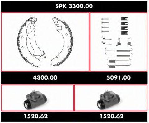 ROADHOUSE SPK330000 Комплект гальм, барабанний гальмівний механізм