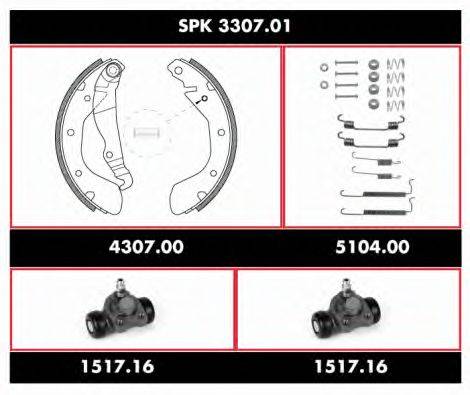 ROADHOUSE SPK330701 Комплект гальм, барабанний гальмівний механізм