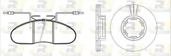 ROADHOUSE 804800 Комплект гальм, дисковий гальмівний механізм