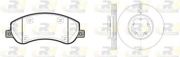 ROADHOUSE 8125000 Комплект гальм, дисковий гальмівний механізм