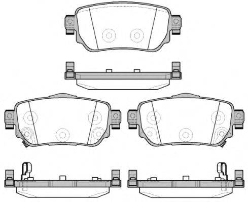 ROADHOUSE 2158202 Комплект гальмівних колодок, дискове гальмо