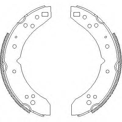 REMSA 403000 Комплект гальмівних колодок