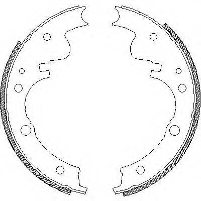 REMSA 412100 Комплект гальмівних колодок